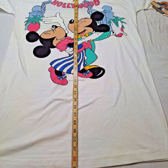VTG With Tags Mickey In Hollywood One Size Disney T Shirt Minnie Mouse - Picture 7 of 10